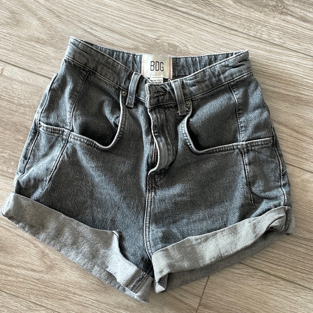 BDG size 26 black denim shorts
